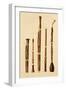 A Dulcian, an Oboe, a Bassoon, an Oboe da Caccia and a Basset Horn, from 'Musical Instruments'-Alfred James Hipkins-Framed Premium Giclee Print