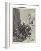 A Dumb Messenger, a Riderless Horse Galloping Back to the Supports-Richard Caton Woodville II-Framed Giclee Print