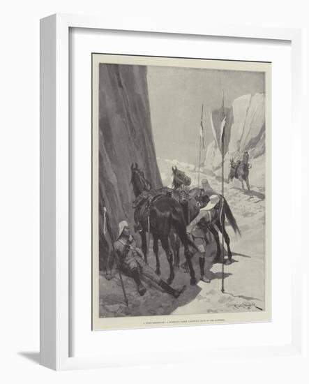 A Dumb Messenger, a Riderless Horse Galloping Back to the Supports-Richard Caton Woodville II-Framed Giclee Print