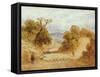 A Dusty Road, 1868-John Linnell-Framed Stretched Canvas