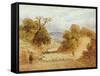 A Dusty Road, 1868-John Linnell-Framed Stretched Canvas