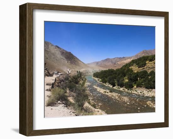 A Dusty Road Alongside the Hari Rud River, Between Jam and Chist-I-Sharif, Afghanistan-Jane Sweeney-Framed Photographic Print