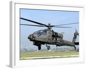 A Dutch AH-64 Apache Deployed to Frosinone Air Base, Italy for Training-Stocktrek Images-Framed Photographic Print