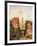 A Dutch Canal Scene, 1866-Charles-Henri-Joseph Leickert-Framed Giclee Print