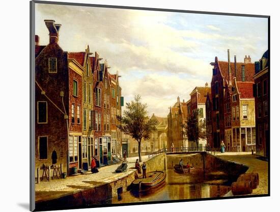 A Dutch Canal-Willem Koekkoek-Mounted Giclee Print