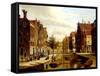 A Dutch Canal-Willem Koekkoek-Framed Stretched Canvas