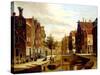 A Dutch Canal-Willem Koekkoek-Stretched Canvas