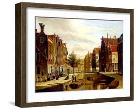 A Dutch Canal-Willem Koekkoek-Framed Giclee Print