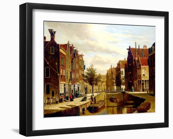 A Dutch Canal-Willem Koekkoek-Framed Giclee Print