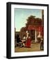 A Dutch Courtyard, 1658-1660-Pieter de Hooch-Framed Giclee Print