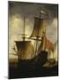 A Dutch Galleon and Other Coastal Vessels, 1655-Jacob Adriansz Bellevois-Mounted Giclee Print