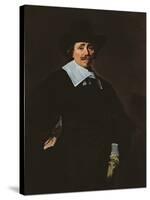 A Dutch Gentleman, C.1643-45-Frans Hals-Stretched Canvas