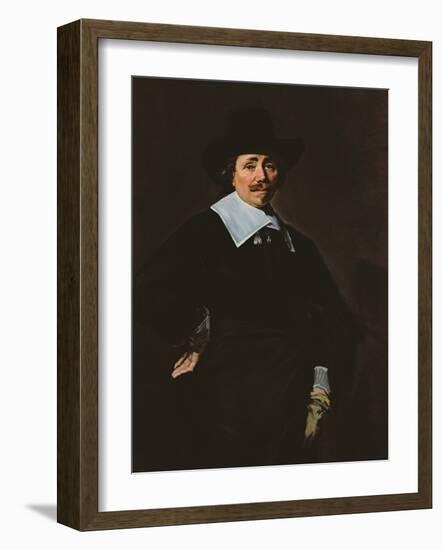 A Dutch Gentleman, C.1643-45-Frans Hals-Framed Giclee Print