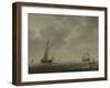 A Dutch Man-Of-War and Various Vessels in a Breeze, C. 1640-Simon de Vlieger-Framed Giclee Print