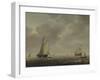 A Dutch Man-Of-War and Various Vessels in a Breeze, C. 1640-Simon de Vlieger-Framed Giclee Print