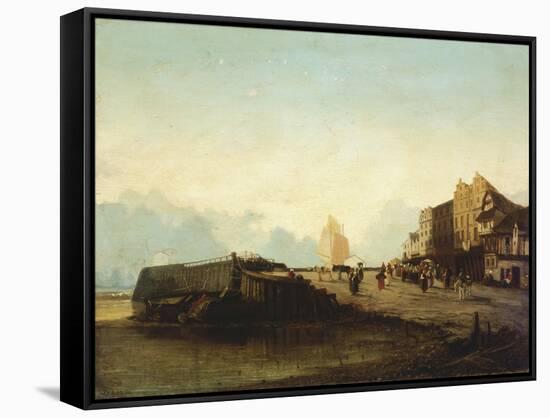 A Dutch Port-Emma Brownlow-Framed Stretched Canvas