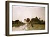 A Dutch River Landscape with Windmills-Henry Thomas Alken-Framed Giclee Print