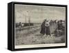 A Dutch Seaside Resort, Discussing the New Arrivals-null-Framed Stretched Canvas