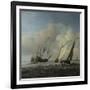 A Dutch Ship, a Yacht and Smaller Vessels in a Breeze, C. 1660-Willem Van De Velde The Younger-Framed Giclee Print