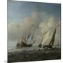 A Dutch Ship, a Yacht and Smaller Vessels in a Breeze, C. 1660-Willem Van De Velde The Younger-Mounted Giclee Print