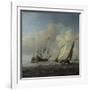 A Dutch Ship, a Yacht and Smaller Vessels in a Breeze, C. 1660-Willem Van De Velde The Younger-Framed Giclee Print