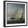 A Dutch Ship, a Yacht and Smaller Vessels in a Breeze, C. 1660-Willem Van De Velde The Younger-Framed Premium Giclee Print