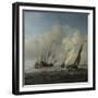 A Dutch Ship, a Yacht and Smaller Vessels in a Breeze, C. 1660-Willem Van De Velde The Younger-Framed Giclee Print