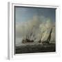 A Dutch Ship, a Yacht and Smaller Vessels in a Breeze, C. 1660-Willem Van De Velde The Younger-Framed Giclee Print