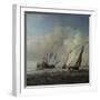 A Dutch Ship, a Yacht and Smaller Vessels in a Breeze, C. 1660-Willem Van De Velde The Younger-Framed Giclee Print