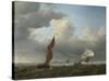 A Dutch Ship and Other Small Vessels in a Strong Breeze, 1658-Willem Van De Velde The Younger-Stretched Canvas