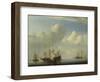 A Dutch Ship Coming to Anchor, 1657-Willem Van De Velde The Younger-Framed Giclee Print