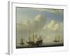 A Dutch Ship Coming to Anchor, 1657-Willem Van De Velde The Younger-Framed Giclee Print