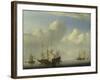 A Dutch Ship Coming to Anchor, 1657-Willem Van De Velde The Younger-Framed Giclee Print