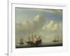 A Dutch Ship Coming to Anchor, 1657-Willem Van De Velde The Younger-Framed Giclee Print