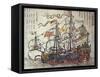 A Dutch Ship-Japanese School-Framed Stretched Canvas