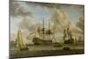 A Dutch Shipping Scene with Vessels in the Mouth of the River Ij-Abraham Storck-Mounted Giclee Print