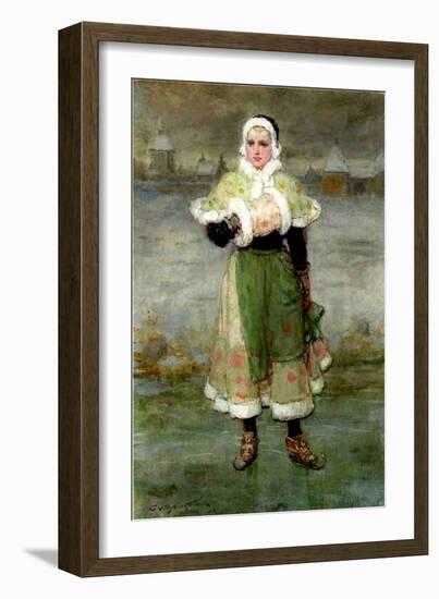 A Dutch Skater-George Henry Boughton-Framed Giclee Print