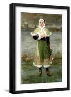 A Dutch Skater-George Henry Boughton-Framed Premium Giclee Print