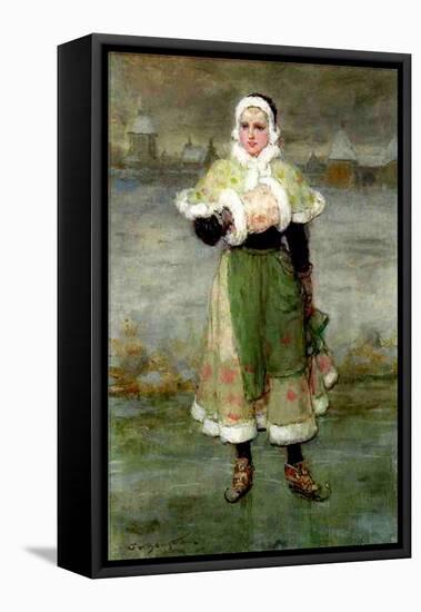 A Dutch Skater-George Henry Boughton-Framed Stretched Canvas