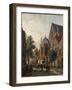 A Dutch Street Scene, 1867-Adrianus Eversen-Framed Giclee Print