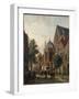 A Dutch Street Scene, 1867-Adrianus Eversen-Framed Giclee Print