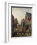 A Dutch Street Scene, 1867-Adrianus Eversen-Framed Giclee Print