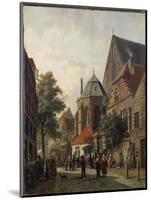 A Dutch Street Scene, 1867-Adrianus Eversen-Mounted Giclee Print