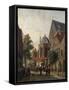 A Dutch Street Scene, 1867-Adrianus Eversen-Framed Stretched Canvas