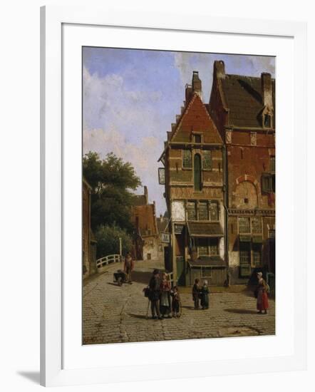 A Dutch Street Scene-Willem Koekkoek-Framed Giclee Print