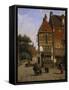 A Dutch Street Scene-Willem Koekkoek-Framed Stretched Canvas