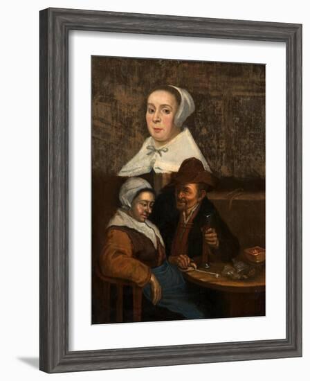 A Dutch Tavern Scene, Early 17th Century-Adriaen Brouwer-Framed Giclee Print