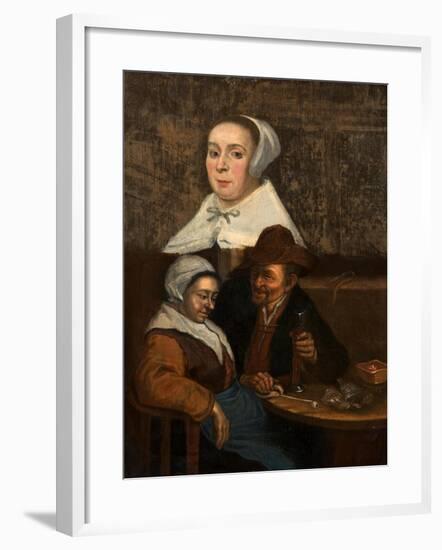 A Dutch Tavern Scene, Early 17th Century-Adriaen Brouwer-Framed Giclee Print