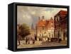 A Dutch Town Square, 1860-Willem Koekkoek-Framed Stretched Canvas