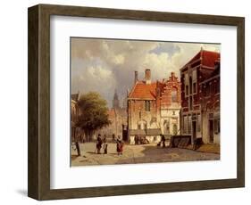 A Dutch Town Square, 1860-Willem Koekkoek-Framed Giclee Print